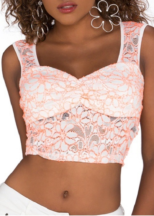 Kort blonde top